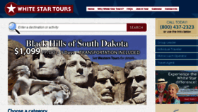 What Whitestartours.com website looked like in 2018 (6 years ago)