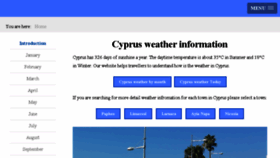 What Weathercyprus.com website looked like in 2018 (6 years ago)