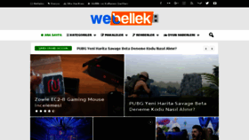 What Webellek.com website looked like in 2018 (7 years ago)