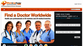 What Whereismydoctor.com website looked like in 2018 (6 years ago)