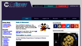 What Webdisney.com website looked like in 2018 (6 years ago)