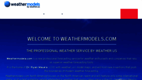 What Weathermodels.com website looked like in 2018 (6 years ago)