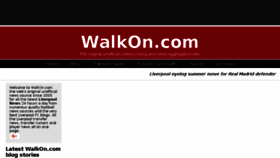 What Walkon.com website looked like in 2018 (6 years ago)