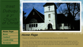 What Westdubuque2ndchurchofchrist.org website looked like in 2018 (6 years ago)