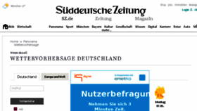 What Wetter.sueddeutsche.de website looked like in 2018 (6 years ago)