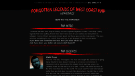 What Westcoastraplegends.com website looked like in 2018 (5 years ago)