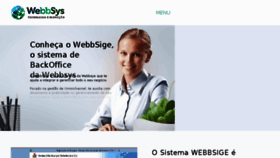 What Webbsys.com.br website looked like in 2018 (5 years ago)