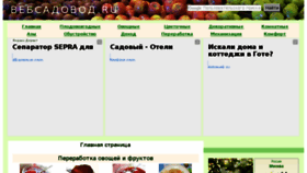What Websadovod.ru website looked like in 2018 (6 years ago)