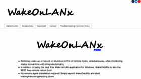 What Wakeonlanx.com website looked like in 2018 (5 years ago)