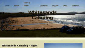 What Whitesandscamping.co.uk website looked like in 2018 (6 years ago)