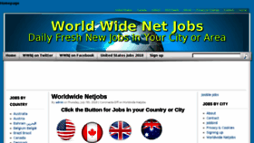 What Worldwidenetjobs.com website looked like in 2018 (6 years ago)