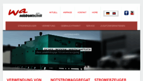 What Wa-stromerzeuger.de website looked like in 2018 (6 years ago)
