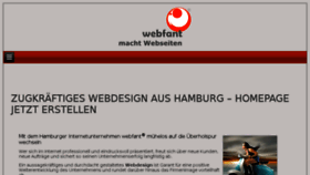 What Webfant.de website looked like in 2018 (5 years ago)