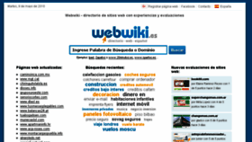 What Webwiki.es website looked like in 2018 (5 years ago)