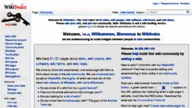 What Wikiindex.com website looked like in 2018 (5 years ago)