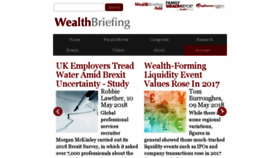 What Wealthbriefing.com website looked like in 2018 (6 years ago)