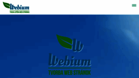 What Webium.sk website looked like in 2018 (5 years ago)