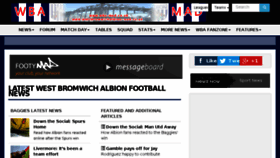 What Westbromwichalbion-mad.co.uk website looked like in 2018 (6 years ago)
