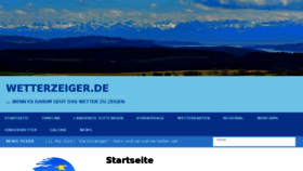 What Wetterzeiger.de website looked like in 2018 (6 years ago)