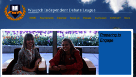 What Wasatchdebate.org website looked like in 2018 (8 years ago)