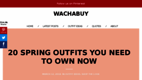 What Wachabuy.com website looked like in 2018 (6 years ago)