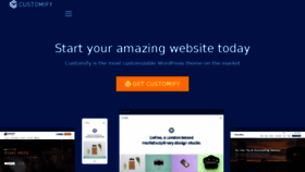 What Wpcustomify.com website looked like in 2018 (5 years ago)