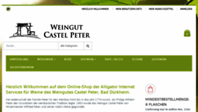 What Weine-castel-peter.de website looked like in 2018 (6 years ago)
