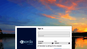 What Webmail.caorda.com website looked like in 2018 (5 years ago)