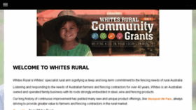 What Whitesrural.com.au website looked like in 2018 (5 years ago)