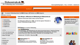 What Webcentrale.de website looked like in 2018 (5 years ago)