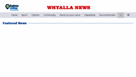 What Whyallanewsonline.com.au website looked like in 2018 (5 years ago)