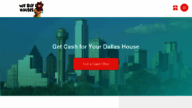 What Webuyuglyhousesdallas.com website looked like in 2018 (5 years ago)