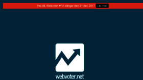 What Webvoter.net website looked like in 2018 (6 years ago)