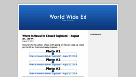 What World-wide-ed.com website looked like in 2018 (6 years ago)