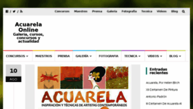 What Watercolor.es website looked like in 2018 (6 years ago)