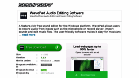 What Wavepad.secursoft.net website looked like in 2018 (6 years ago)