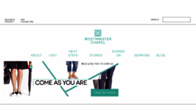 What Westminsterchapel.org.uk website looked like in 2018 (7 years ago)