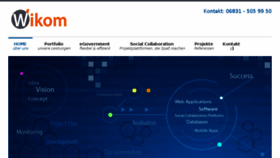 What Wikom.de website looked like in 2018 (7 years ago)