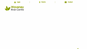 What Waveneyrivercentre.co.uk website looked like in 2018 (5 years ago)