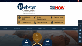 What Websterorthopedics.com website looked like in 2018 (5 years ago)