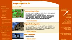 What Wegeundpunkte.de website looked like in 2018 (5 years ago)