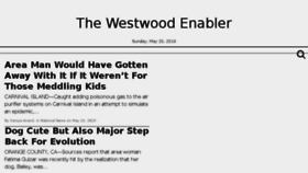 What Westwoodenabler.com website looked like in 2018 (6 years ago)