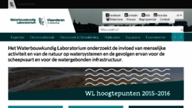 What Waterbouwkundiglaboratorium.be website looked like in 2018 (6 years ago)
