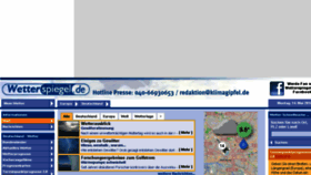 What Wetterspiegel.de website looked like in 2018 (7 years ago)