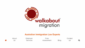What Walkaboutmigration.com website looked like in 2018 (5 years ago)