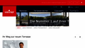 What Weinor.de website looked like in 2018 (5 years ago)