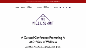 What Wellsummit.org website looked like in 2018 (5 years ago)