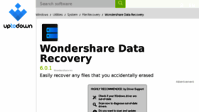 What Wondershare-data-recovery.en.uptodown.com website looked like in 2018 (6 years ago)