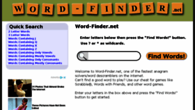 What Word-finder.net website looked like in 2018 (6 years ago)