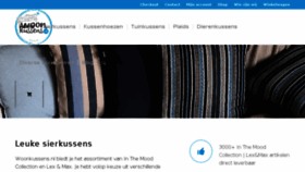 What Woonkussens.nl website looked like in 2018 (5 years ago)